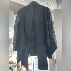 All Saints small wool and leather long cardigan